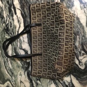 Fendi FF Monogram Satchel Bag